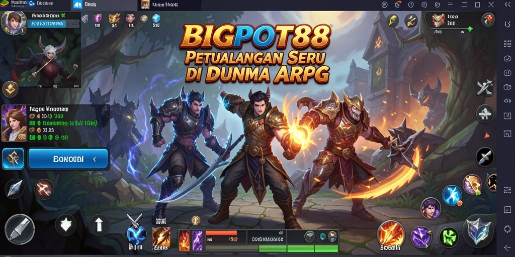 Tampilan aksi mendebarkan dalam BIGPOT88.