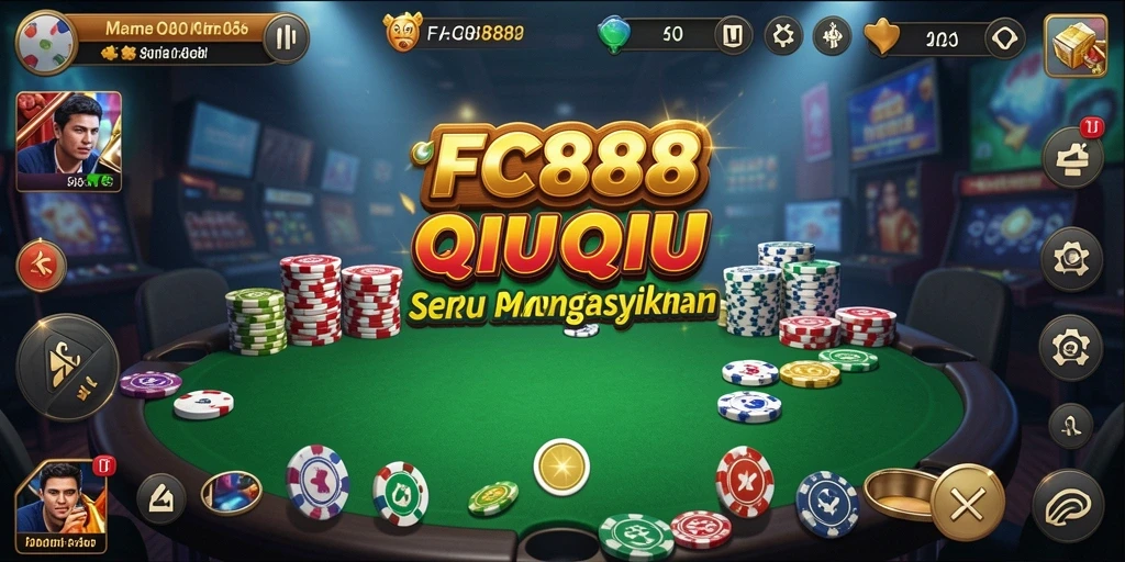 Screenshot gameplay QiuQiu yang seru dan menegangkan di FC888.