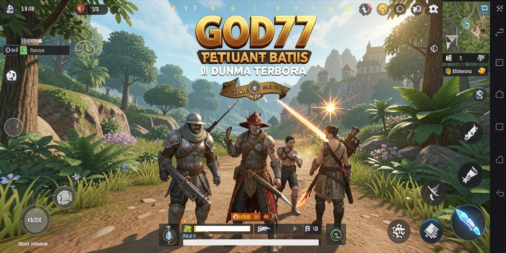 Tampilan gameplay luar biasa dari dunia Open World di GOD77.