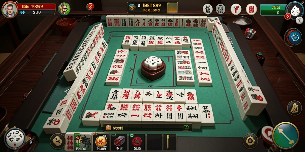 Screenshot IBET899 menampilkan permainan Mahjong yang seru dan menantang.