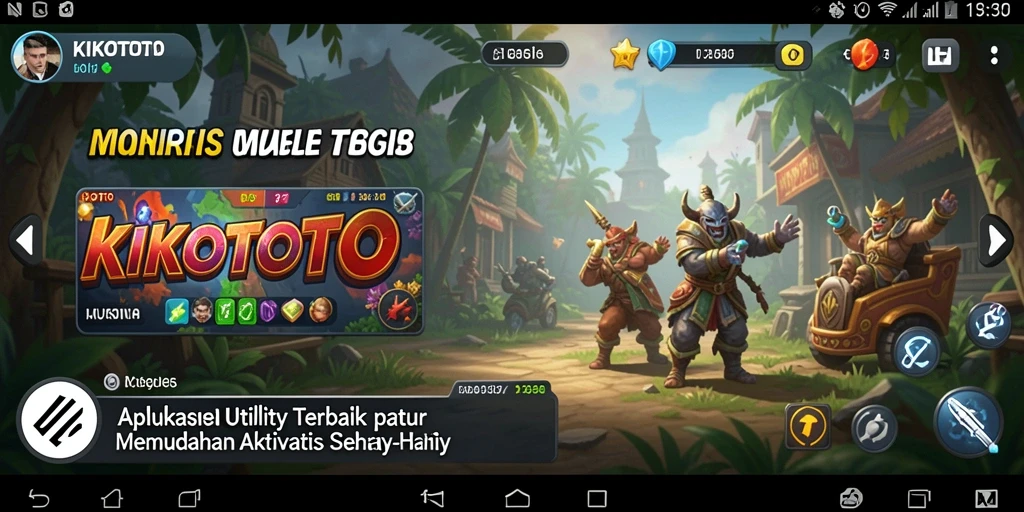 Tampilan antarmuka KIKOTOTO dengan fitur-fitur canggih.