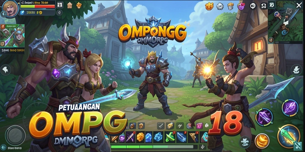 Tangkapan layar gameplay OMPONG188 yang menampilkan aksi seru dalam dunia MMORPG.