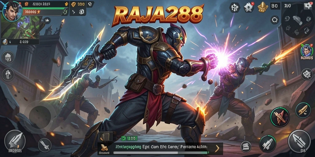 Tampilan gameplay seru dalam RAJA288 yang penuh aksi.