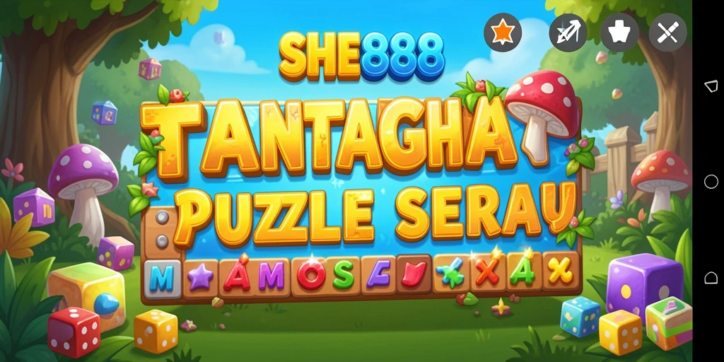 Screenshot gameplay SHE888 yang menampilkan tantangan puzzle yang menarik.