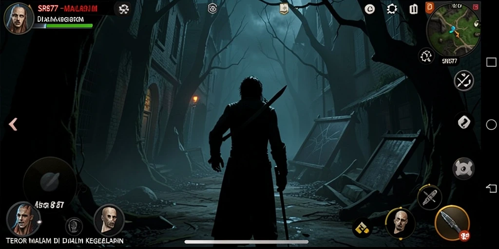 Screenshot menampilkan momen menegangkan dalam gameplay SR877.