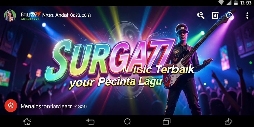 Tampilan gameplay SURGA77 yang menarik dengan banyak pilihan lagu.