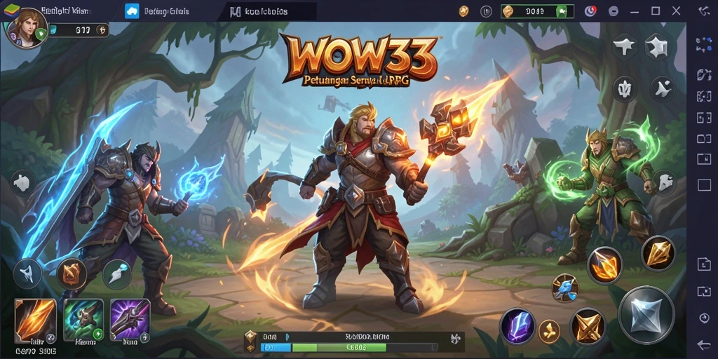 Tampilan gameplay seru dan mendebarkan dari WOW33.
