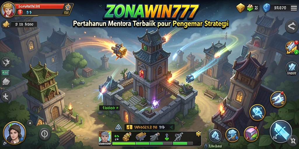 Screenshot ZONAWIN777 menampilkan momen menegangkan saat bertahan dari gelombang musuh.